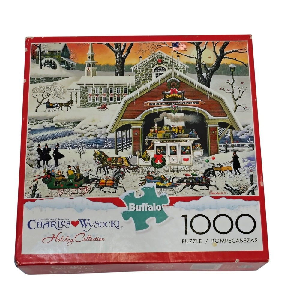 Buffalo Games Charles Wysocki 1000 Pc Puzzle‎ Twas the Twilight Before Christmas